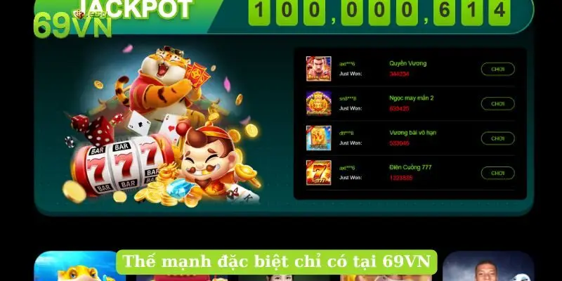 Thế mạnh đặc biệt chỉ có tại 69VN Thế mạnh đặc biệt chỉ có tại 69VN